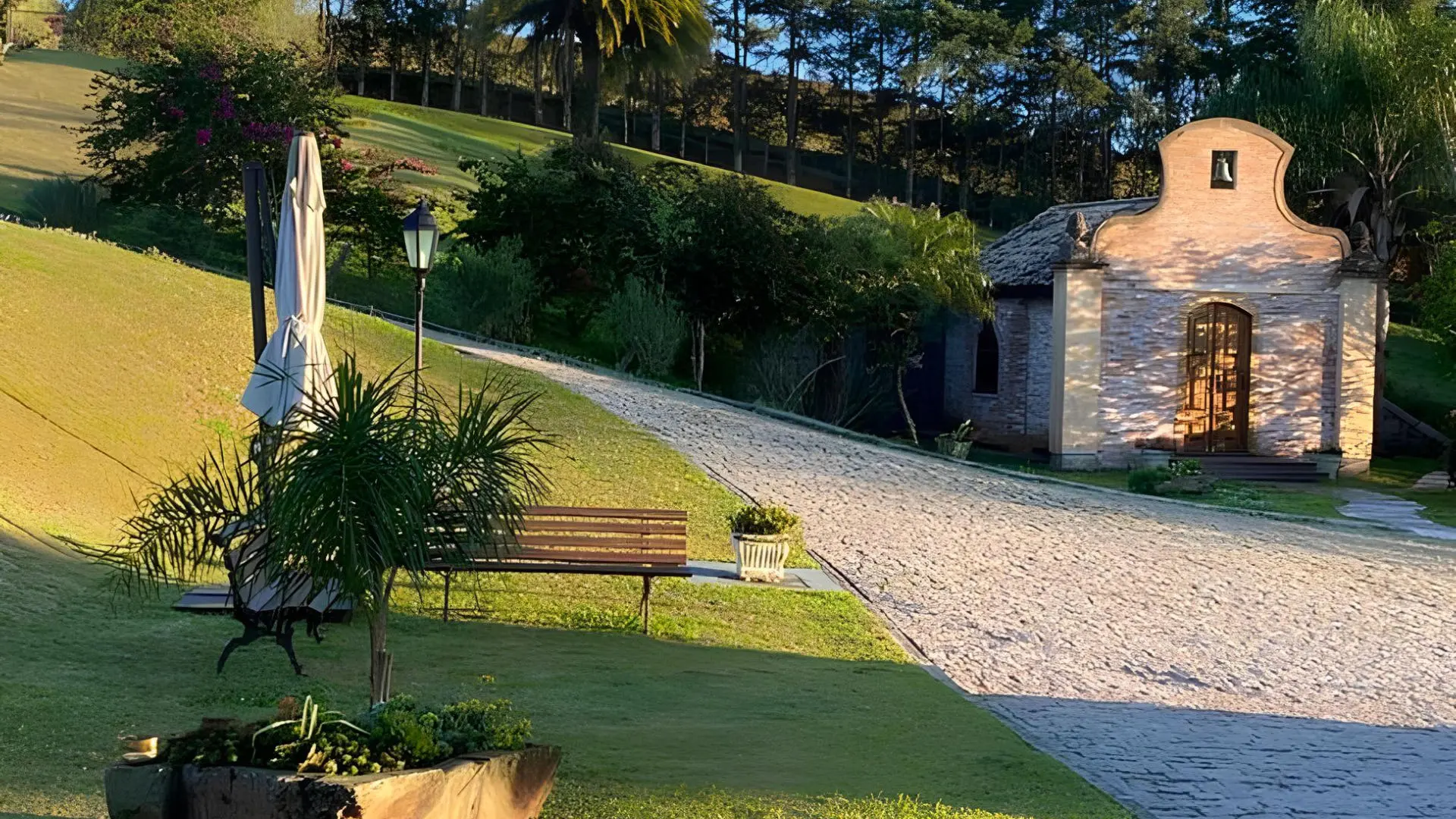 Vista do espaço em meio à natureza